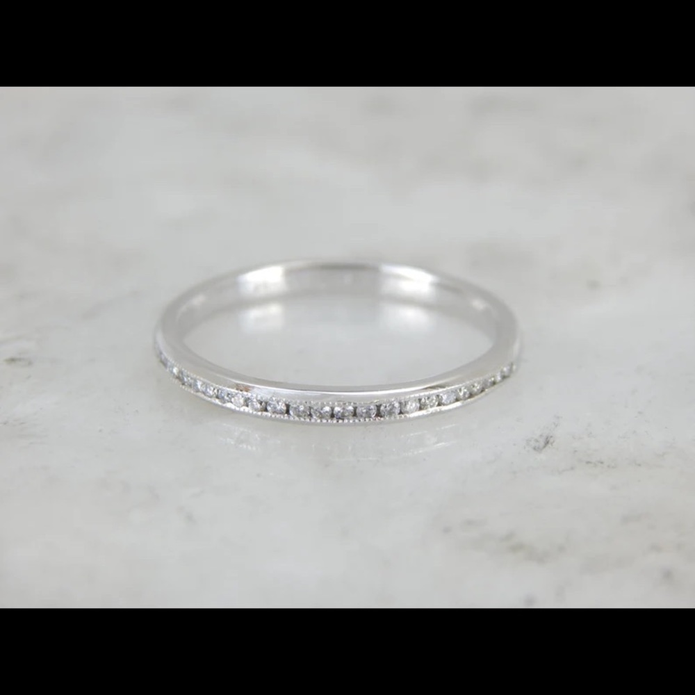 Art Carved Brand Vintage Wedding Band Diamonds